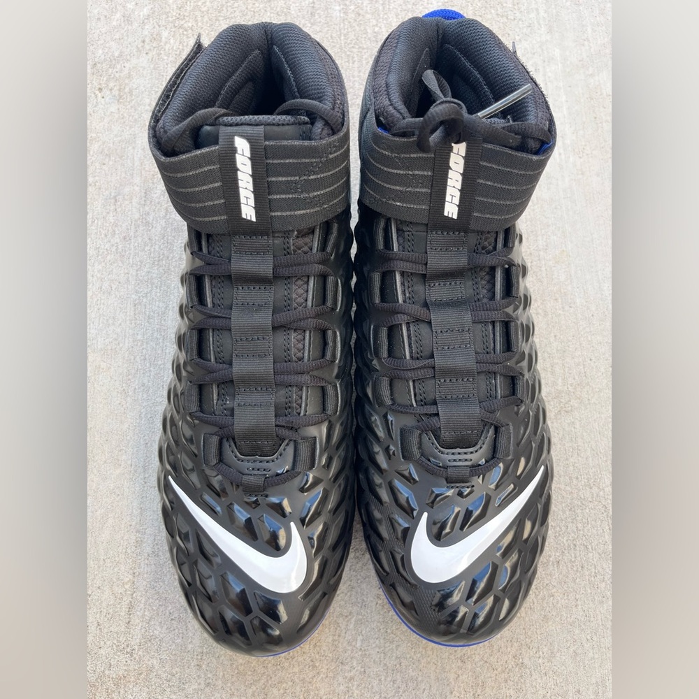 Nike Force Savage Pro 2 Black Royal Blue Football Cleats (BV3969-005) Men’s 13